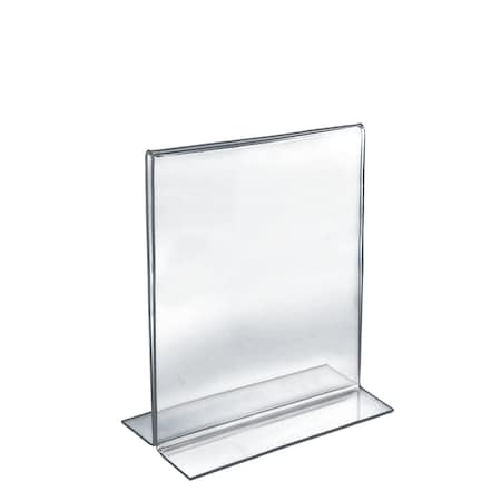 Azar Displays 9"W x 12"H Double-Foot Two Sided Sign Holder, PK10 152712